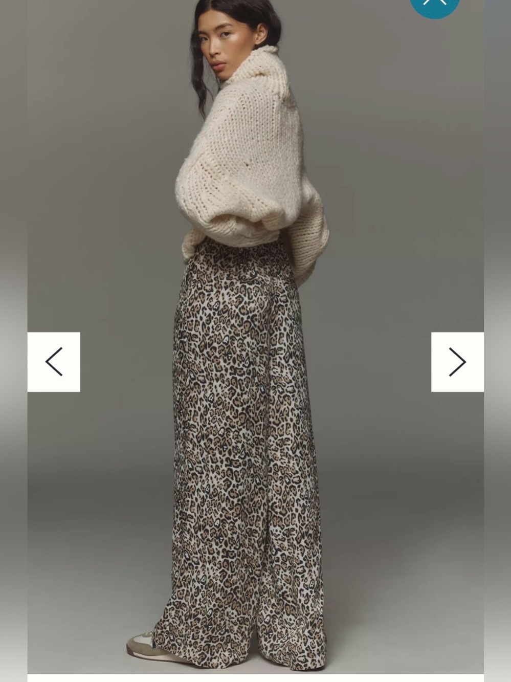 Maeve by Anthropologie Leopard Wide Leg High Waisted Pants